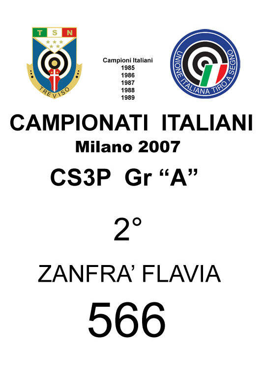 2007 Zanfrà Flavia CS3P